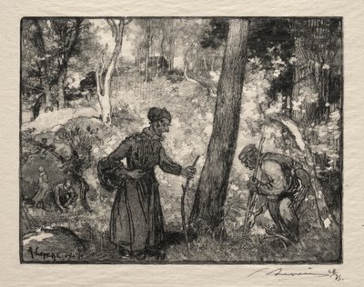 Au Rocher Bernard da Auguste Louis Lepère