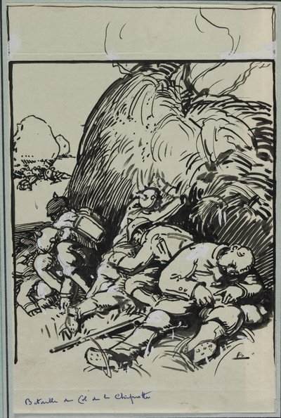 Battaglia del Col de la Chiprotte da Auguste Louis Lepère