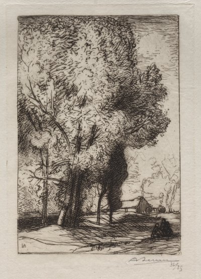 Capanna tra i pioppi da Auguste Louis Lepère