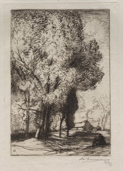 Bourrine nei Pioppi, 1911 da Auguste Louis Lepère