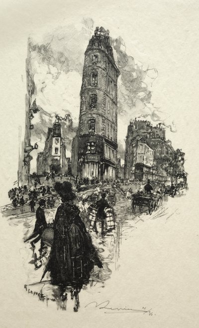 Angolo di Rue de la Lune da Auguste Louis Lepère