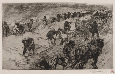 Combattimento contro la neve, Quai aux Fleurs da Auguste Louis Lepère
