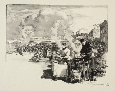 Debarcadère des bateaux-omnibus da Auguste Louis Lepère