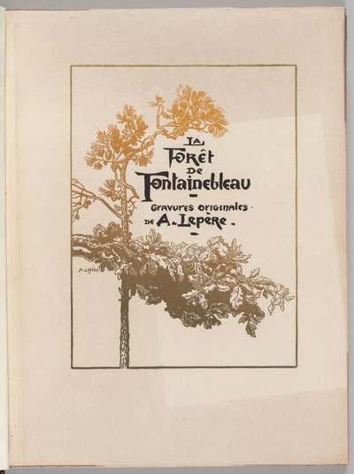 Foresta di Fontainebleau: Copertina (La Forêt de Fontainebleau) da Auguste Louis Lepère