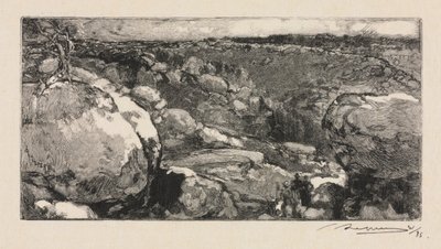 Foresta di Fontainebleau: Il Circo di Long-Rocher da Auguste Louis Lepère