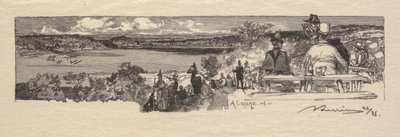 Foresta di Fontainebleau: La valle della Solle da Auguste Louis Lepère