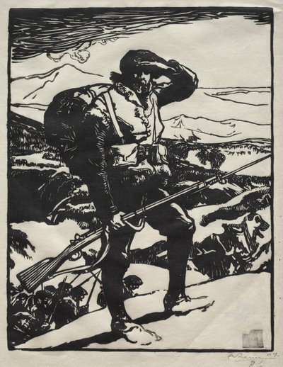 Histoire de la Guerre: Chaseur Alpin da Auguste Louis Lepère