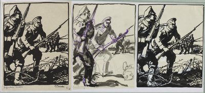 Fanteria russa, 1914 da Auguste Louis Lepère