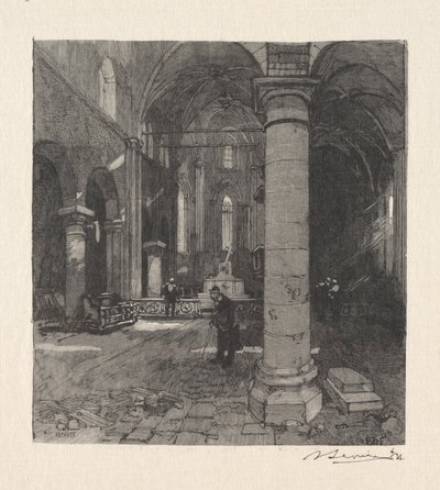 Interno della chiesa da Auguste Louis Lepère