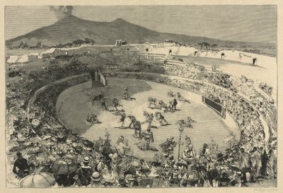 Italia. La festa di Pompei, Il circo dei gladiatori da Auguste Louis Lepère