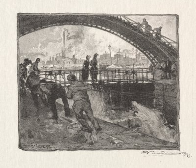 La Chiusa del Canale St. Martin da Auguste Louis Lepère