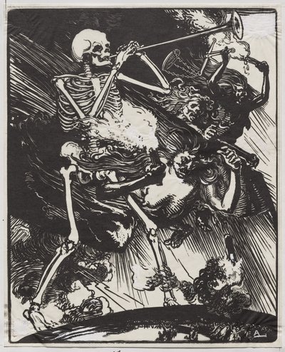 La morte e le passioni che si abbattono sulla terra da Auguste Louis Lepère