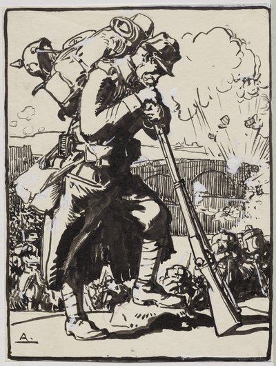 La ritirata dopo Charleroi da Auguste Louis Lepère