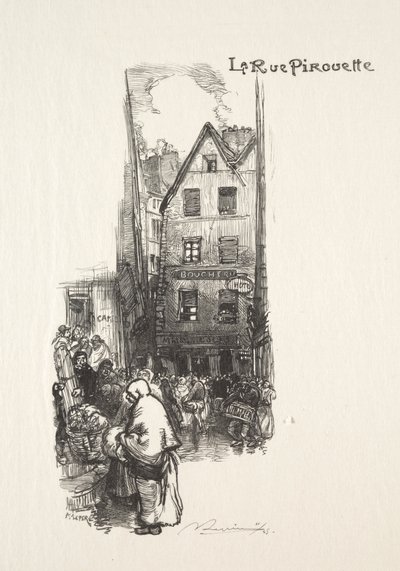 La Rue Pirouette da Auguste Louis Lepère