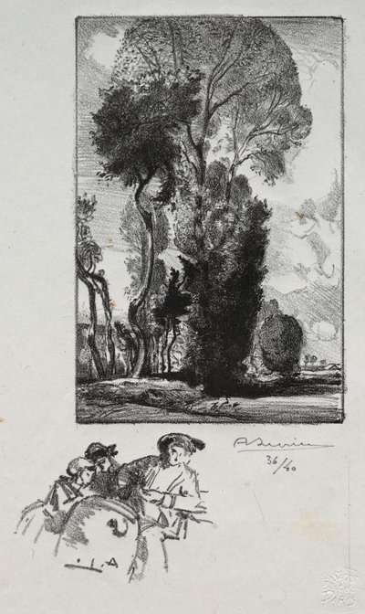 Le Bocage, 1909 da Auguste Louis Lepère
