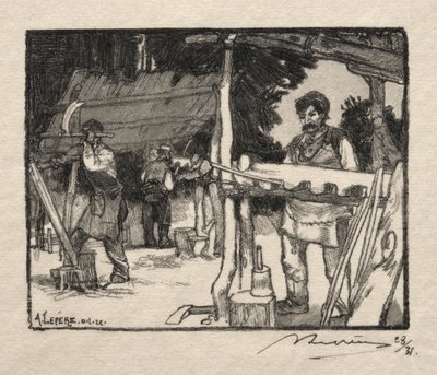 Le Fabricant de lattes, 1889 da Auguste Louis Lepère