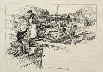 Le Marché aux Pommes, No. 1 da Auguste Louis Lepère