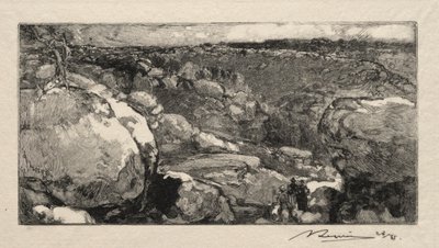Il circo del Long-Rocher da Auguste Louis Lepère