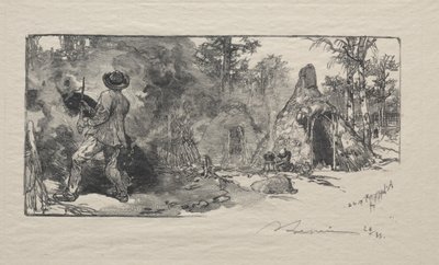 Les Charbonniere, 1887 da Auguste Louis Lepère