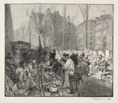 Mercato della ferraglia da Auguste Louis Lepère
