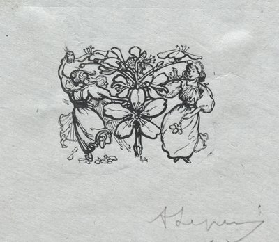 Almanacco di Parigi, 1897: Finale, Primavera da Auguste Louis Lepère