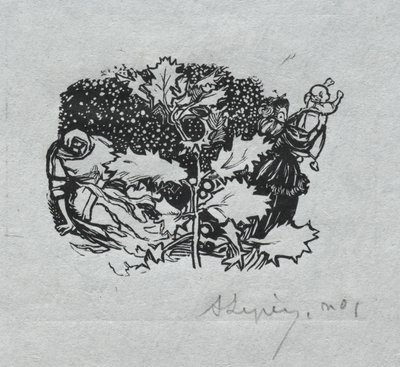 Almanacco di Parigi, 1897: Finale, Inverno da Auguste Louis Lepère