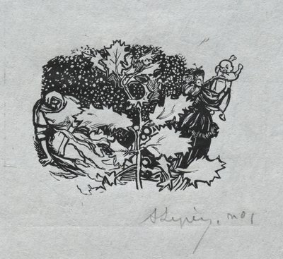 Almanacco di Parigi, 1897: Finale, Inverno da Auguste Louis Lepère
