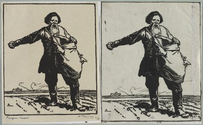 Contadino russo, 1914 da Auguste Louis Lepère
