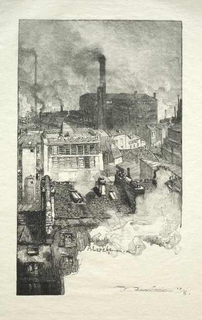 Quartiere dei Gobelins da Auguste Louis Lepère