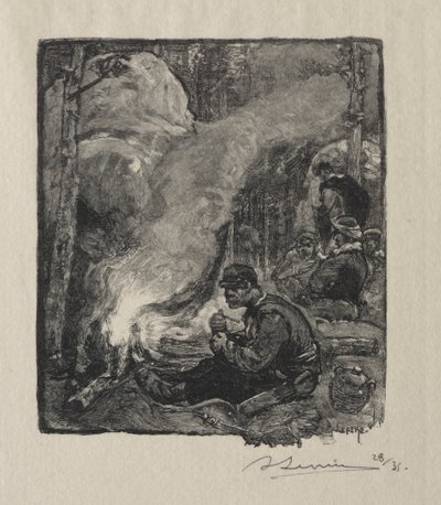 Pasto dei boscaioli da Auguste Louis Lepère