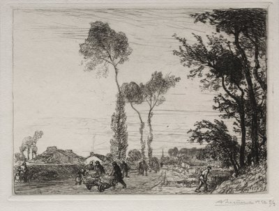 Retour du Marché de St. Jean-de-Mont da Auguste Louis Lepère