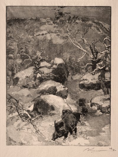 Roccia Cuvier Chatillon da Auguste Louis Lepère