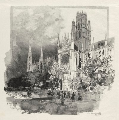 Rouen Illustré: Eglise Saint Ouen da Auguste Louis Lepère