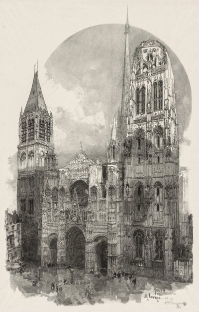 Rouen Illustré: La Cattedrale di Rouen da Auguste Louis Lepère