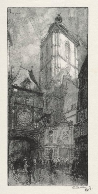 Rouen Illustré: La Gros Horloge da Auguste Louis Lepère