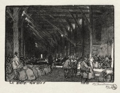 Rouen Illustré: La Halle aux Blés da Auguste Louis Lepère