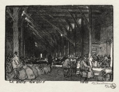 Rouen Illustré: La Halle aux Blés, 1896 da Auguste Louis Lepère