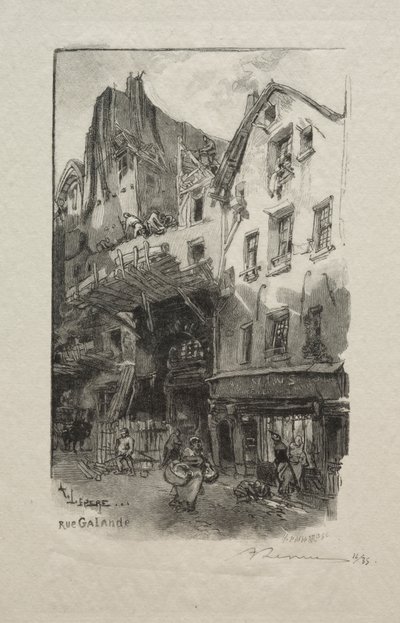Rue Galande da Auguste Louis Lepère