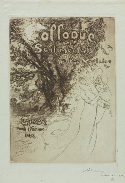 Colloquio sentimentale di Paul Verlaine, 1897 da Auguste Louis Lepère