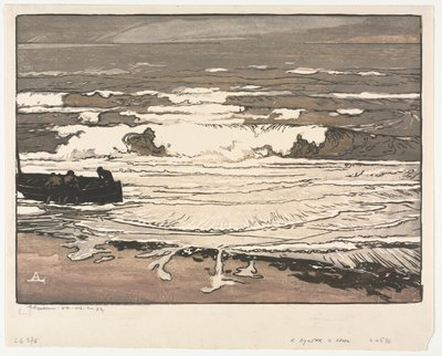 Le onde che si infrangono, Marea di settembre da Auguste Louis Lepère