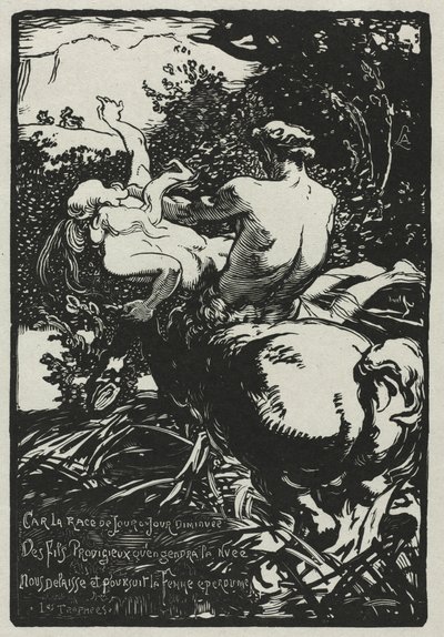 Il centauro, 1896 da Auguste Louis Lepère