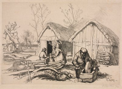 La casa del taglialegna (Vandea) da Auguste Louis Lepère