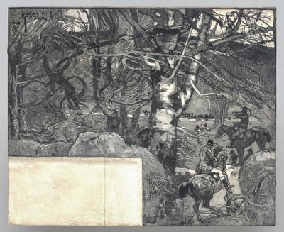 Caccia al cane da caccia, Mont Gérard
 da Auguste Louis Lepère