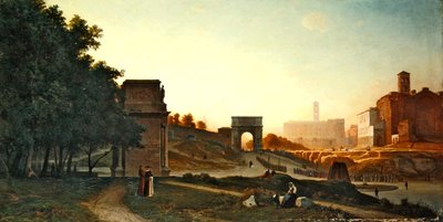 Il Foro al tramonto, 1865 da Auguste Paul Charles Anastasi