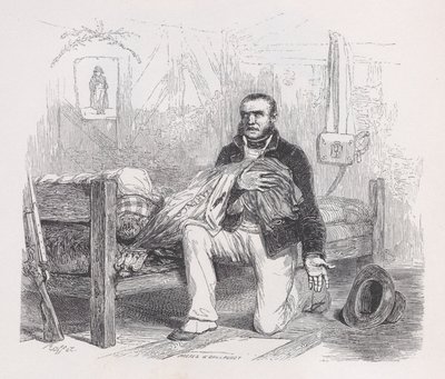 La vecchia bandiera da Le opere complete di Béranger, 1836. Creatori: Auguste Raffet, Lacoste, Eugène Guillaumot da Auguste Raffet, Lacoste, Eugène Guillaumot