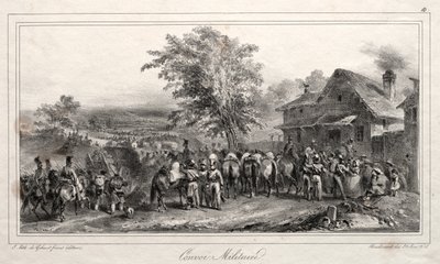 Album pour 1831: Convoi militaire da Auguste Raffet