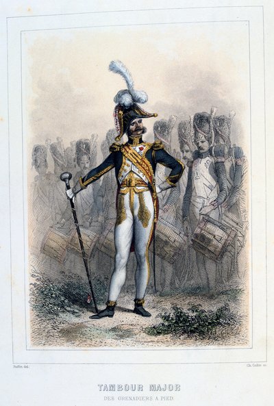 Tamburino maggiore dei Granatieri-à-Pied, 1859 da Auguste Raffet