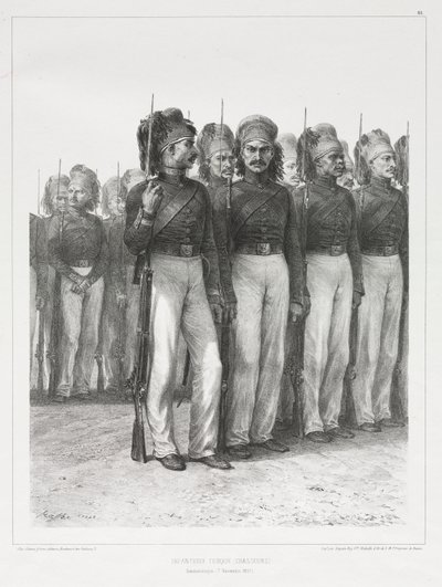Fanteria turca, cacciatori da Auguste Raffet