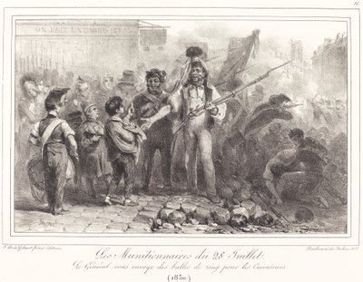Les Munitionaires du 28 Juillet da Auguste Raffet