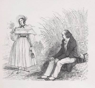 La figlia del popolo da Le opere complete di Béranger, 1836 da Auguste Raffet